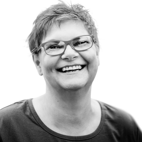 Schwarz-Weiß Portrait von Birgit Schulz